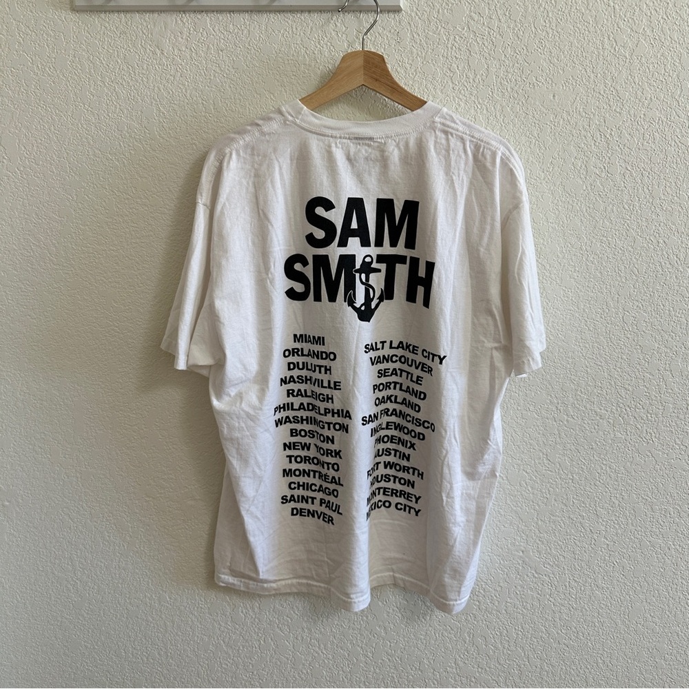 Sam Smith Tour Concert Monochrome Selfie Photobooth Graphic Men's Tee Tshirt XL - Picture 4 of 5